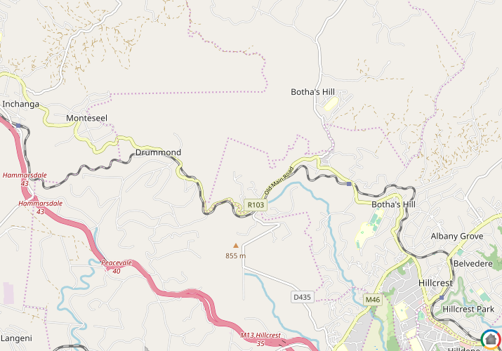 Map location of Phezulu
